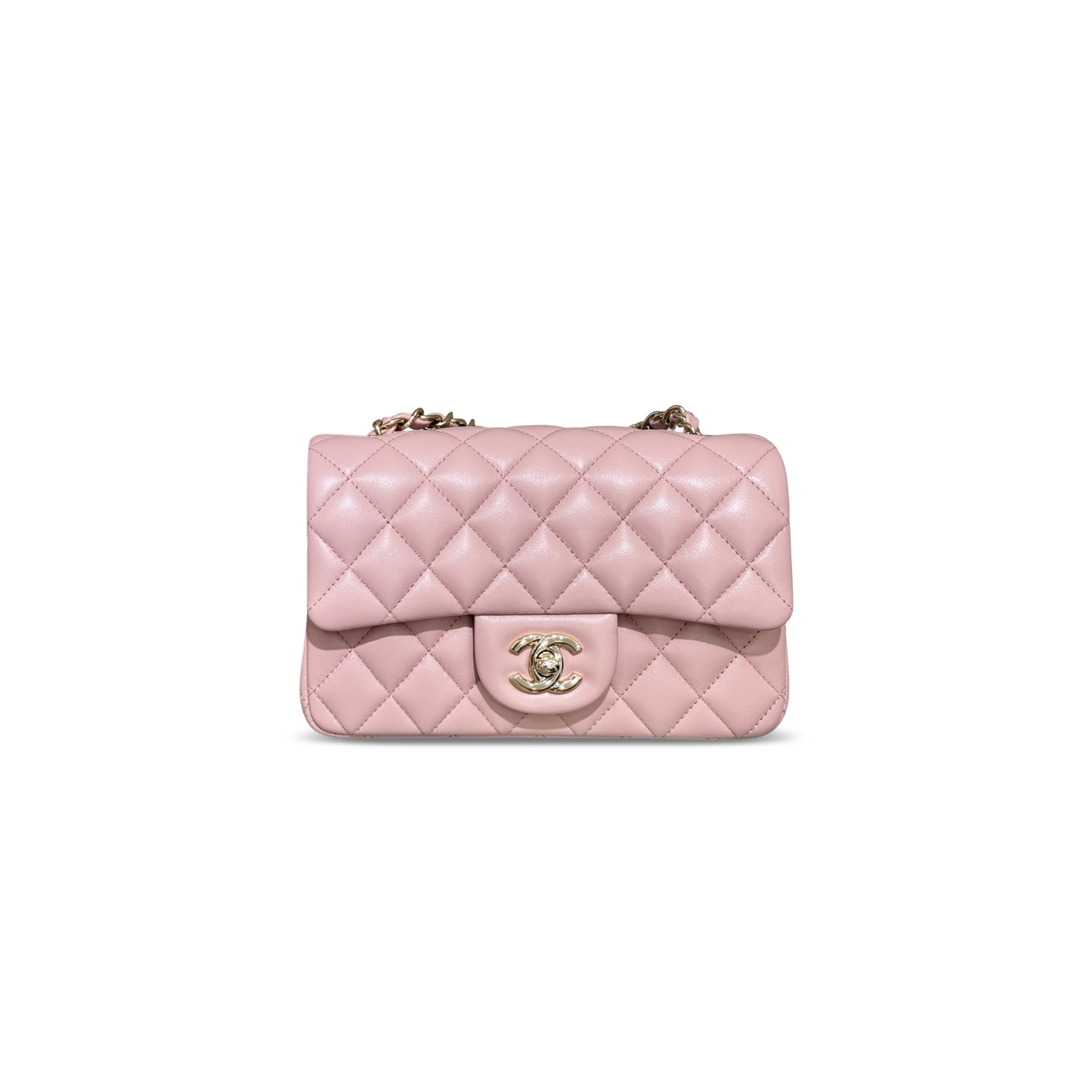 CHANEL MINI CLASSIC FLAP SAKURA PINK A69900 (20*12*6cm)